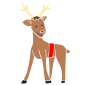 Happy Reindeer Stencil
