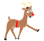 Surprised Reindeer Stencil