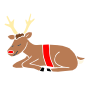 Tired Reindeer Stencil