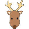Brown Nose Reindeer Picture