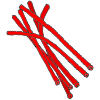 Red Pipe Cleaners Picture