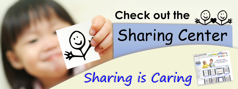 Header Image for Check out the Sharing Center!