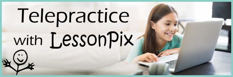 Header Image for Telepractice With LessonPix