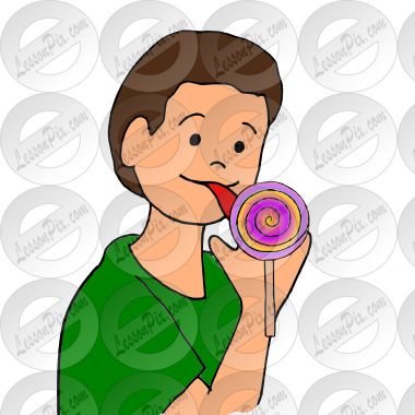 licking lollipop Picture