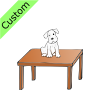 The+Puppy+is+on+the+table. Picture