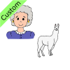 Grandma+Llama Picture