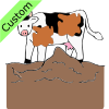 muddy+cow Picture